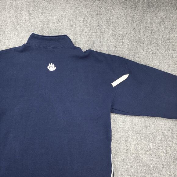 Vintage Penn State Sweatshirt Mens XL Blue 1/4 Zip Russell Athletic Pullover USA - Picture 16 of 16